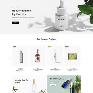 Website template for TXR2945 spa and beauty institute.